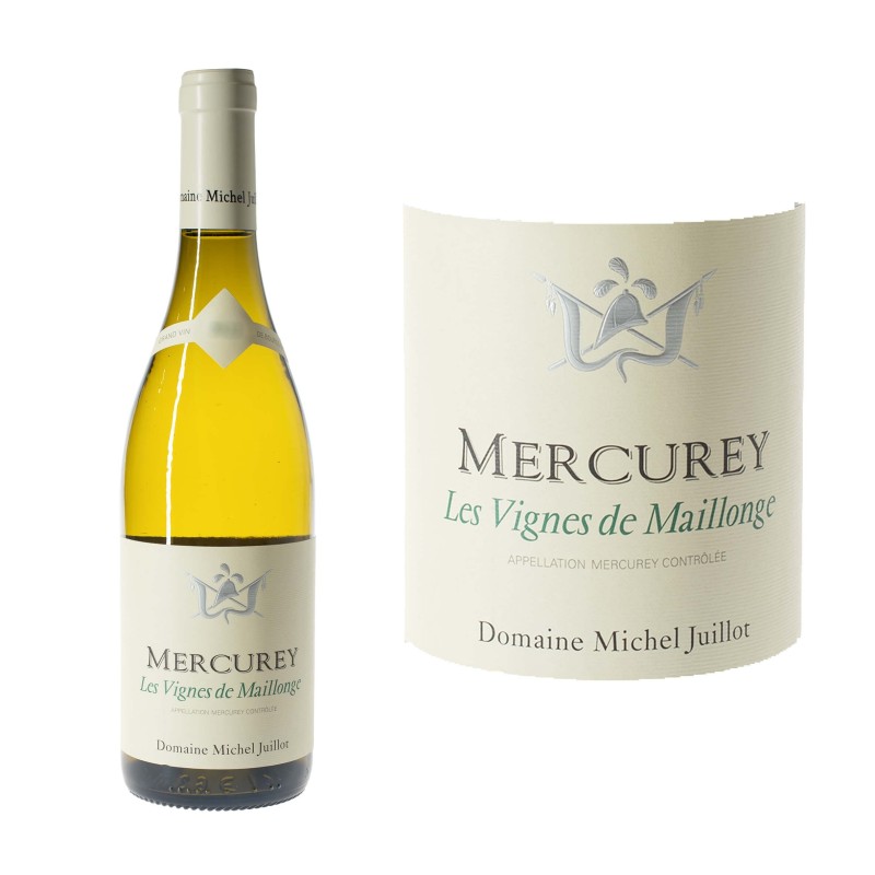 Mercurey "Les vignes de Maillonge" blanc 2023 du Domaine Michel Juillot.
