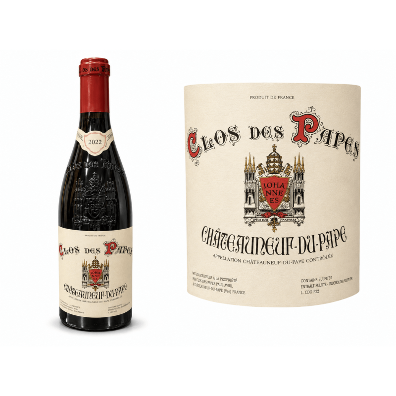 Clos des Papes rouge 2022 – Châteauneuf-du-Pape chez la cave du Chaignot à Dijon