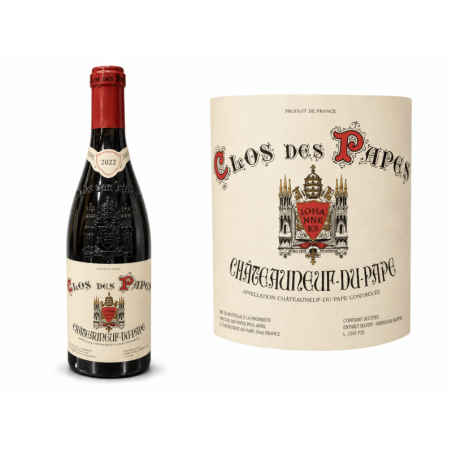 Clos des Papes rouge 2022 – Châteauneuf-du-Pape chez la cave du Chaignot à Dijon