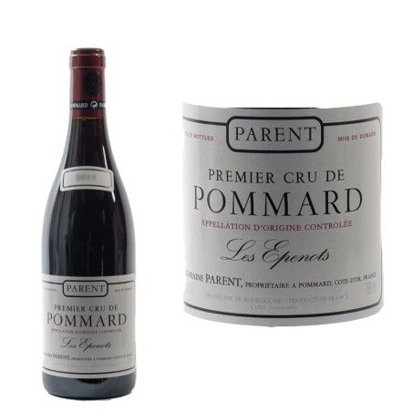 Pommard 1er Cru "Les Epenots" rouge  2018 Domaine Parent chez la cave du Chaignot à Dijon