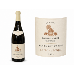 Mercurey 1er Cru « Le Clos l'Évêque » rouge 2023 – Domaine Jeannin-Malet chez la cave du Chaignot à Dijon