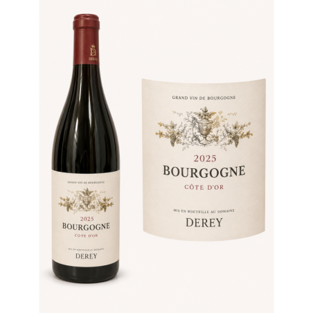 Bourgogne rouge "Côte d'or" 2025 - Domaine Derey chez la cave du Chaignot à Dijon